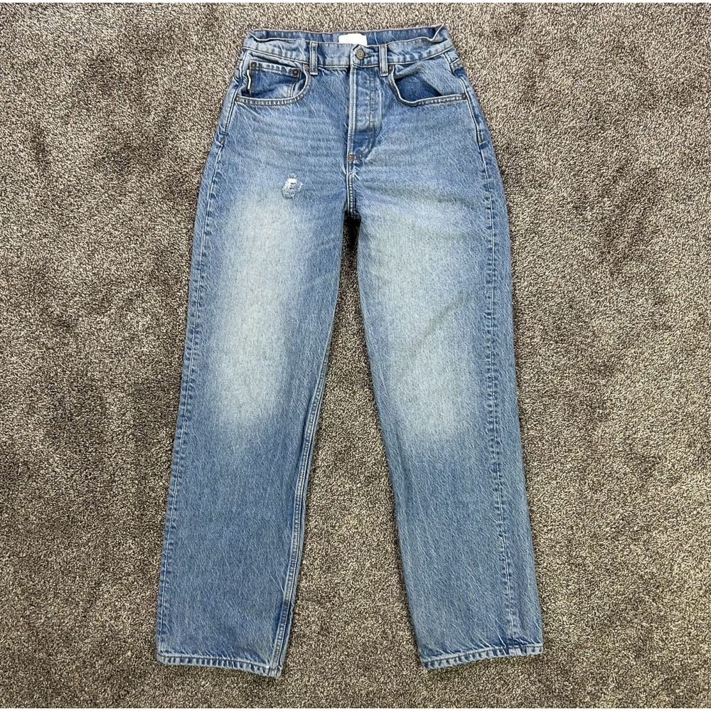 Boyish Ziggy Authentic Rigid Relaxed Fit Jeans Womens 25 Light Wash Denim - Picture 1 of 15